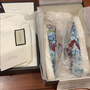 gucci floral sneakers